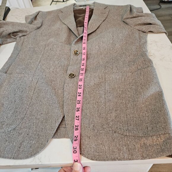 Saks Fifth Avenue Mens Blazer 42R Textured Jacquard Italy Lanificio Di Fabio - Picture 10 of 14